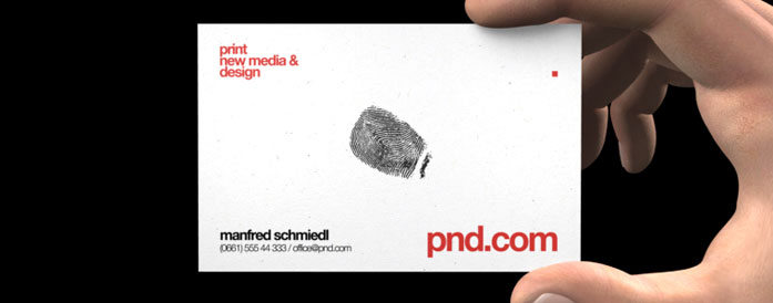 Paper Card, bedruckte Visitenkarte im Offsetdruck