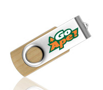 Wooden Twister USB Stick mit Logo.