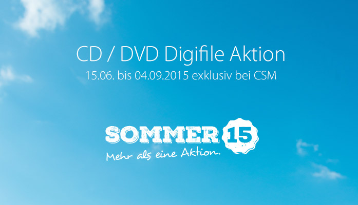 CSM Sommeraktion 2015: CD/DVD Digifile Bundles