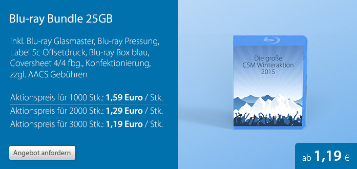 Angebot zum Blu-ray Bundle 25GB anfordern