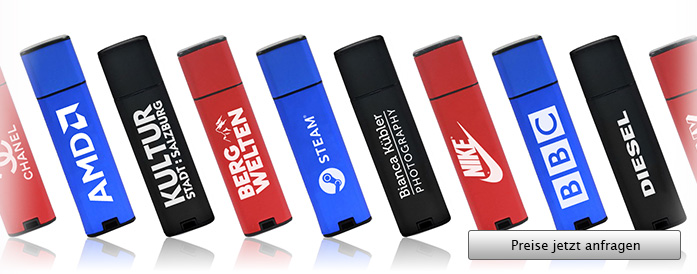 Carbon USB Stick mit Logo - Angebot anfordern...