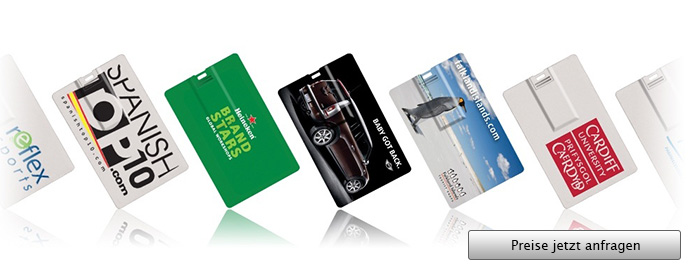 Card USB Stick mit Logo - Angebot anfordern...