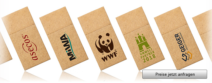 Cardboard Woodland USB Stick mit Logo - Angebot anfordern...