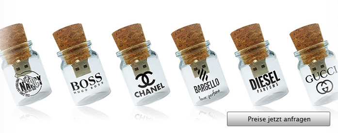 Cork Bottle USB Stick mit Logo - Angebot anfordern...