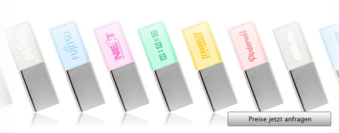 Crystal USB Stick mit Logo - Angebot anfordern...