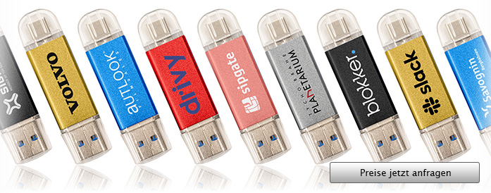 Dual Classic USB Stick mit Logo - Angebot anfordern...