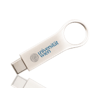 Dual Twister USB Stick mit Logo.