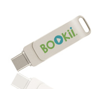 Dual Hook USB Stick mit Logo.