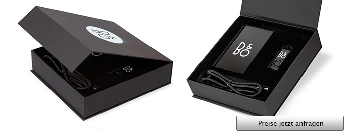 Large Black Flip Box USB Stick Verpackung