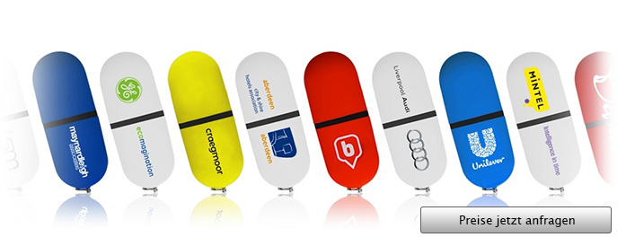 Probe USB Stick mit Logo - Konfigurator starten und Preise online kalkulieren...