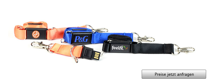 Lanyard USB Stick mit Logo - Angebot anfordern...