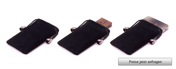 Velvet Drawstring Bag USB Stick Verpackung